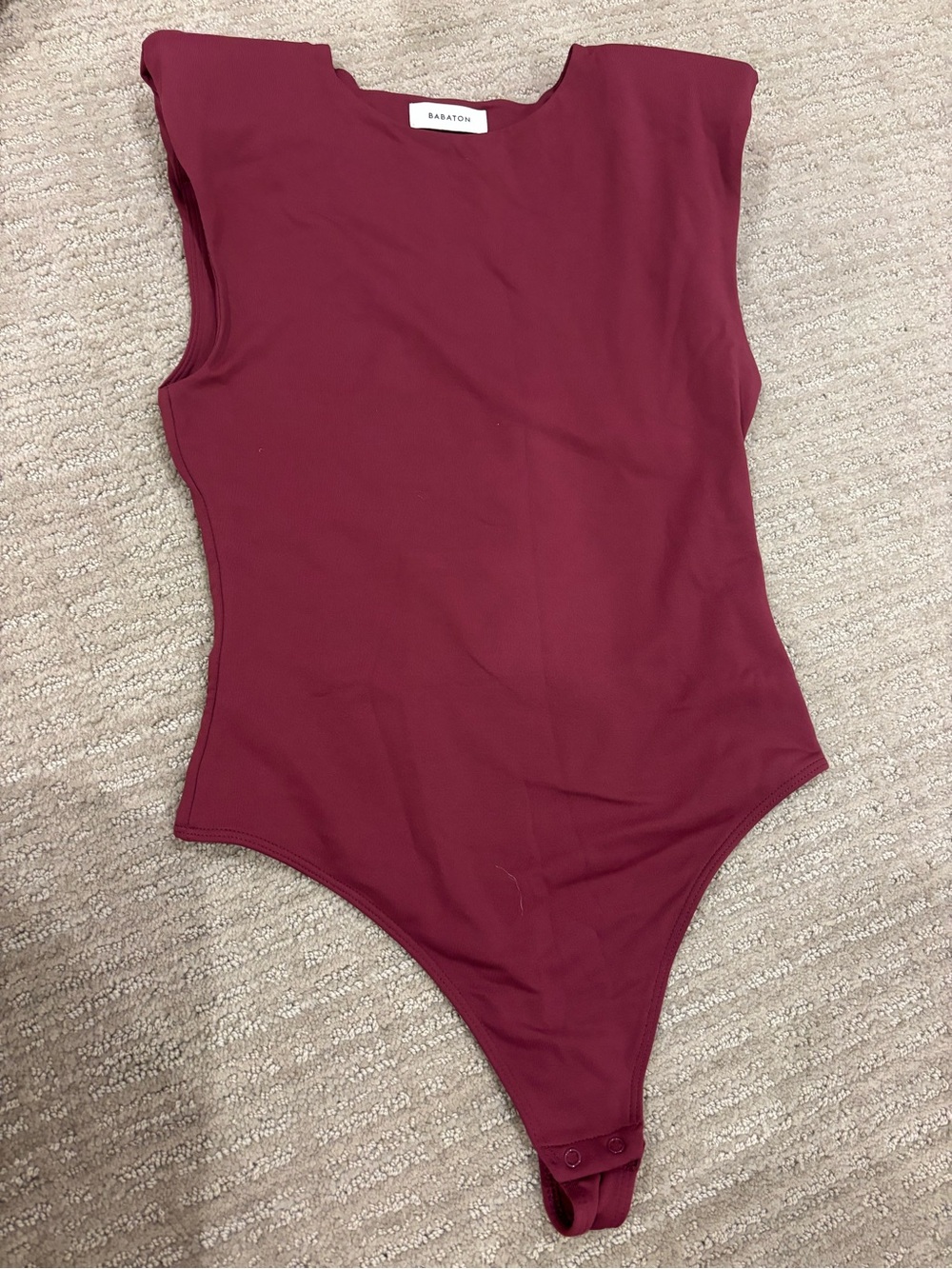 Babaton Kids Burgundy Sleeveless One-Piece Bodysuit